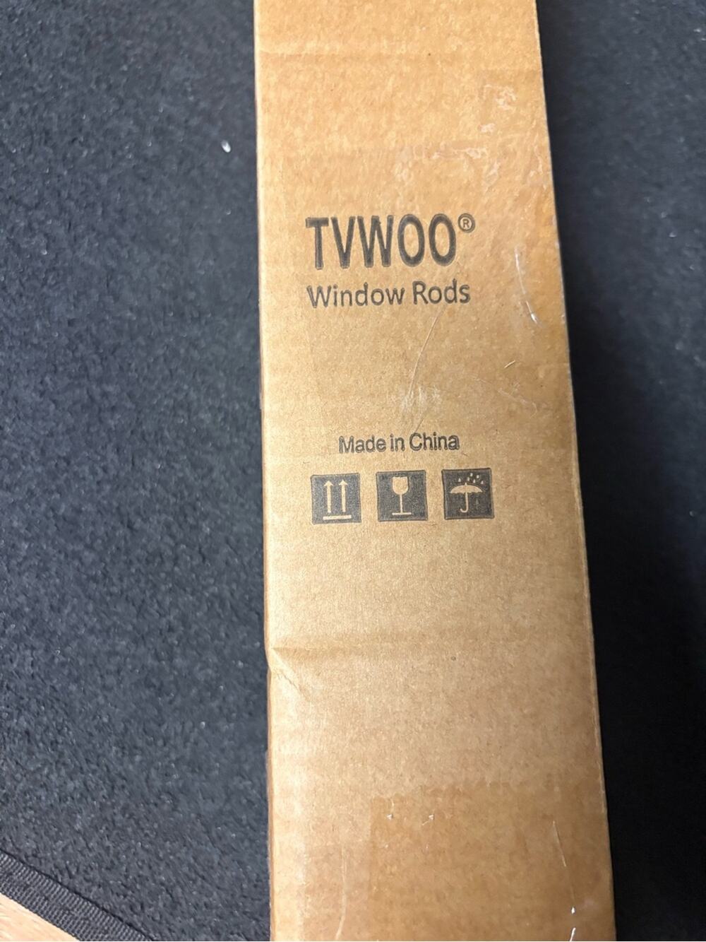TVVDO Adjustable Window Curtain Rod Set White NWT